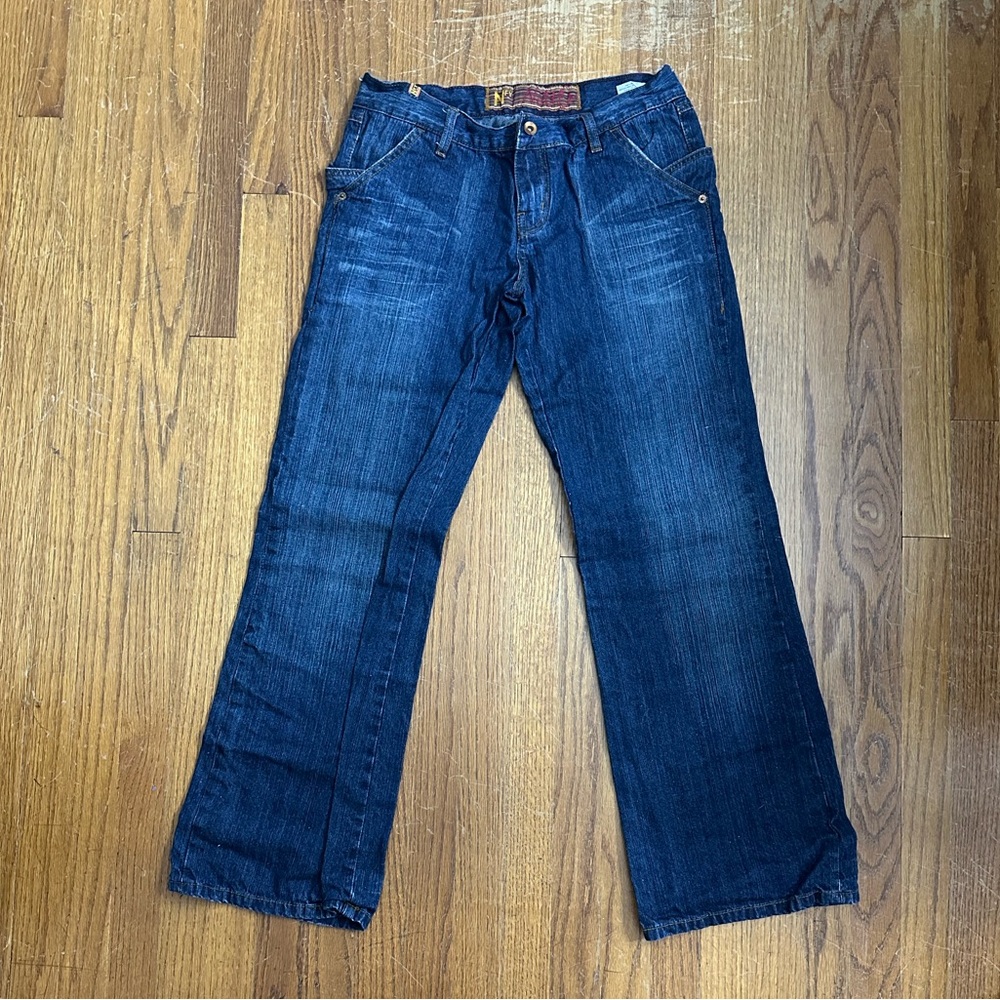 Women's Boot Cut Jeans in Deep Blue